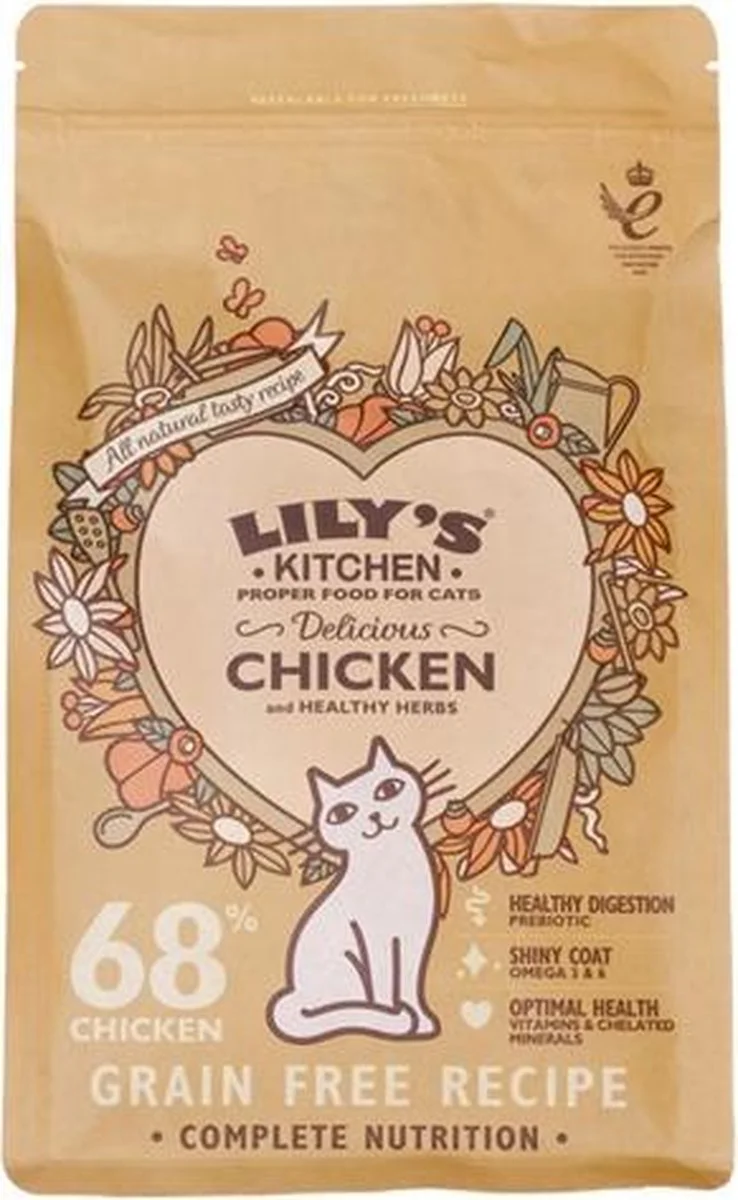 Lily's Kitchen Kattenvoer Droog Adult Kip & Groenten 800 gr
