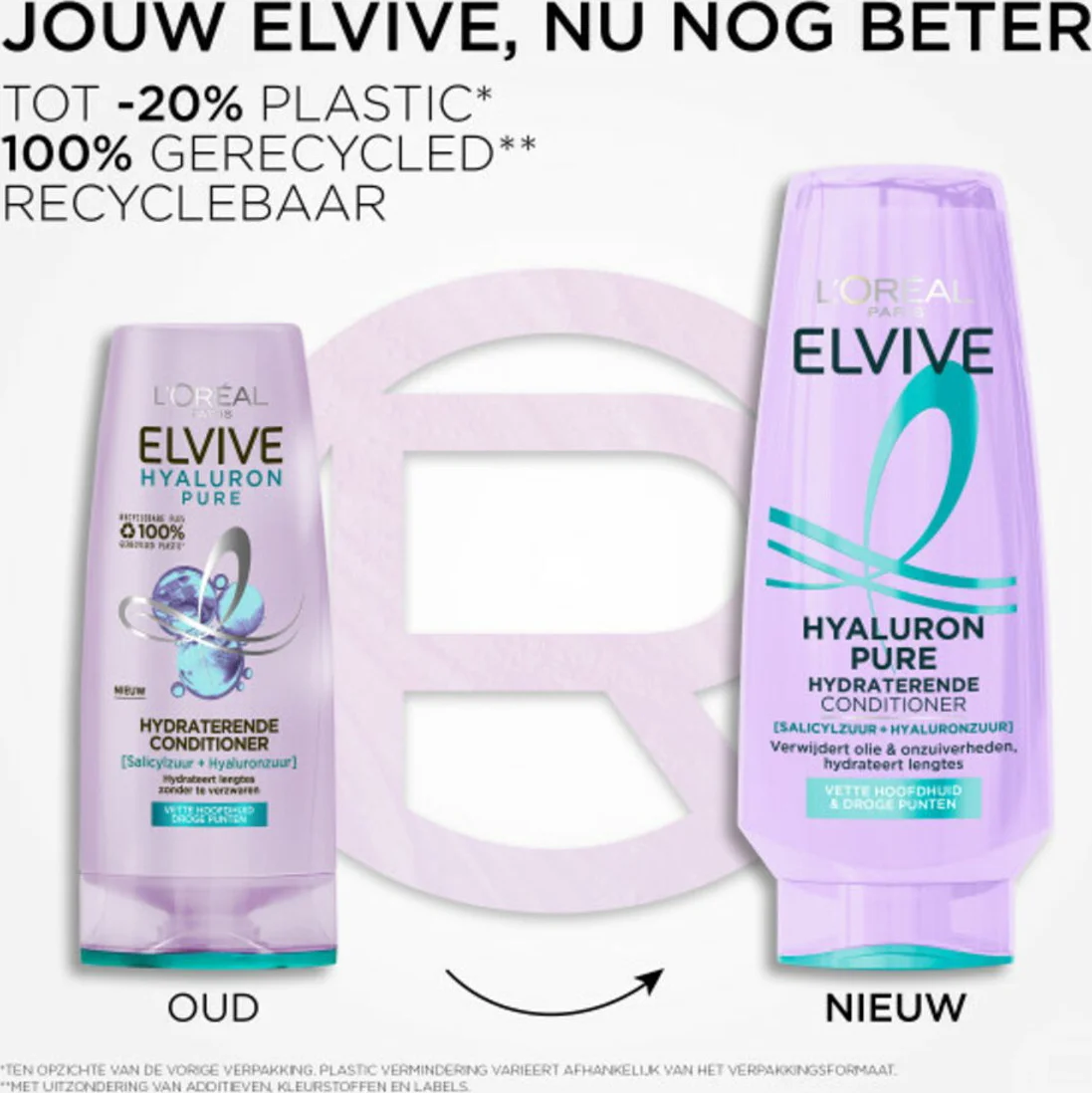 3x L'Oréal Elvive Hyaluron Pure Conditioner 200 ml