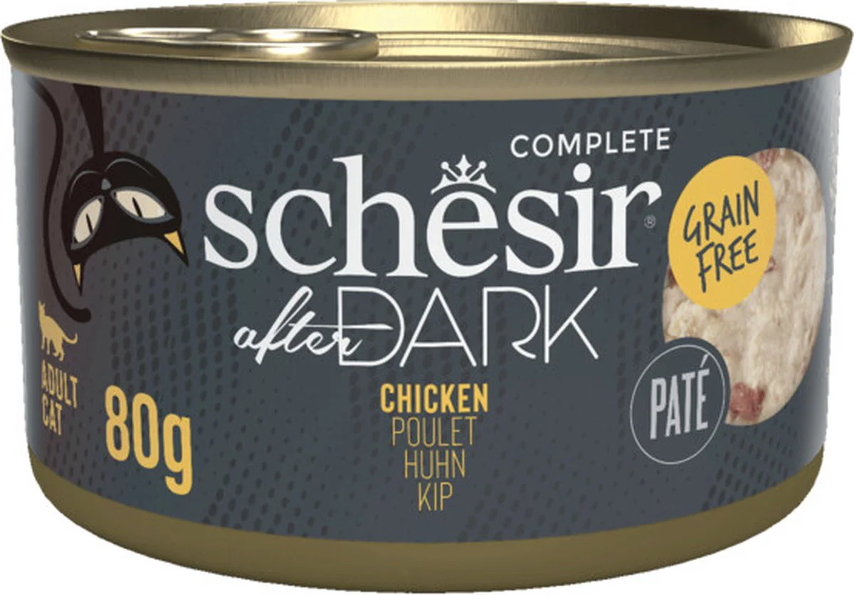 12x Schesir After Dark Paté Kip 80 gr
