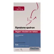 Flea Free Spot On Anti Vlooiendruppels Kat vanaf 1 kg 3 pipetten
