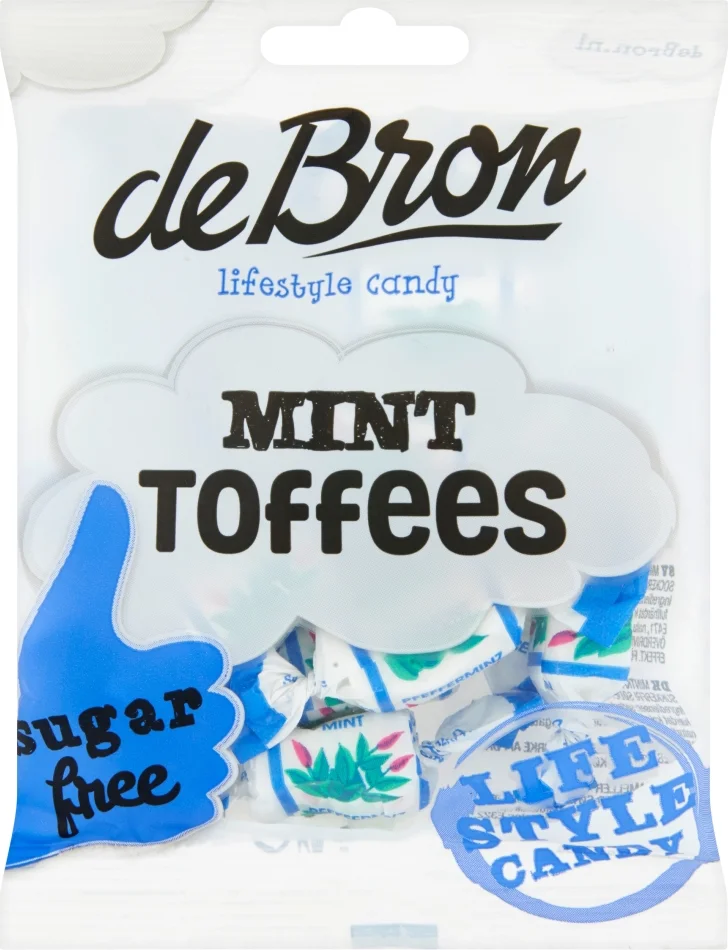 De Bron Mint Toffee Suikervrij 90GR