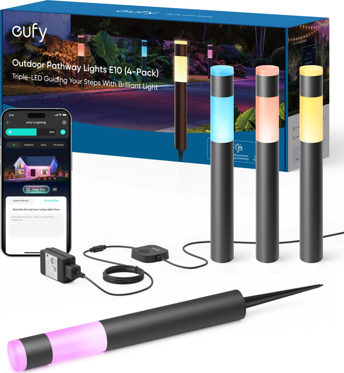 Eufy Outdoor Pathway Light E10 4-pack