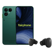 Fairphone 6+ 256GB Groen 5G + Fairbuds Wireless Zwart