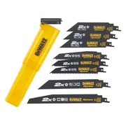 DeWALT DT2443L 8-delige set reciprozaagbladen in stevige opbergcassette