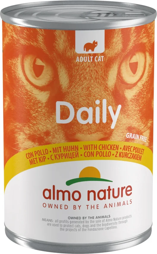 48x Almo Nature Daily Menu Kattenvoer Nat Kip 400 gr