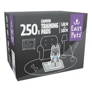 EasyPets Carbon puppy training pads 58 x 58 cm 250 stuks