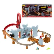 Hot Wheels Mario Kart Bowsers Kasteel - Baanset met Metalen Kamek Speelgoedauto