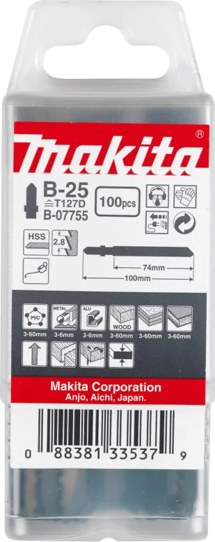 Makita B-07755 T 127 D Decoupeerzaagblad voor Multimateriaal VE=100