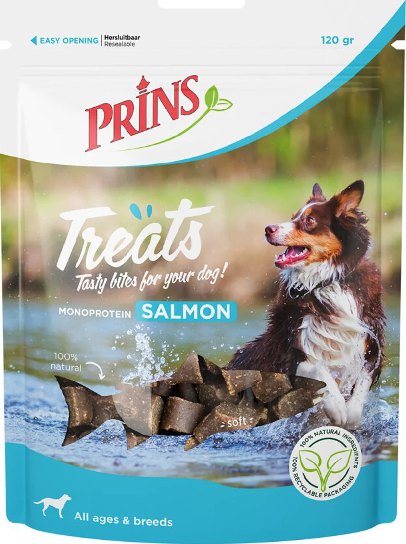 Prins Treats Hondensnacks Zalm 120 gr