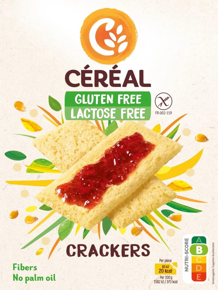 Cereal Crackers Glutenvrij Lactosevrij 250GR