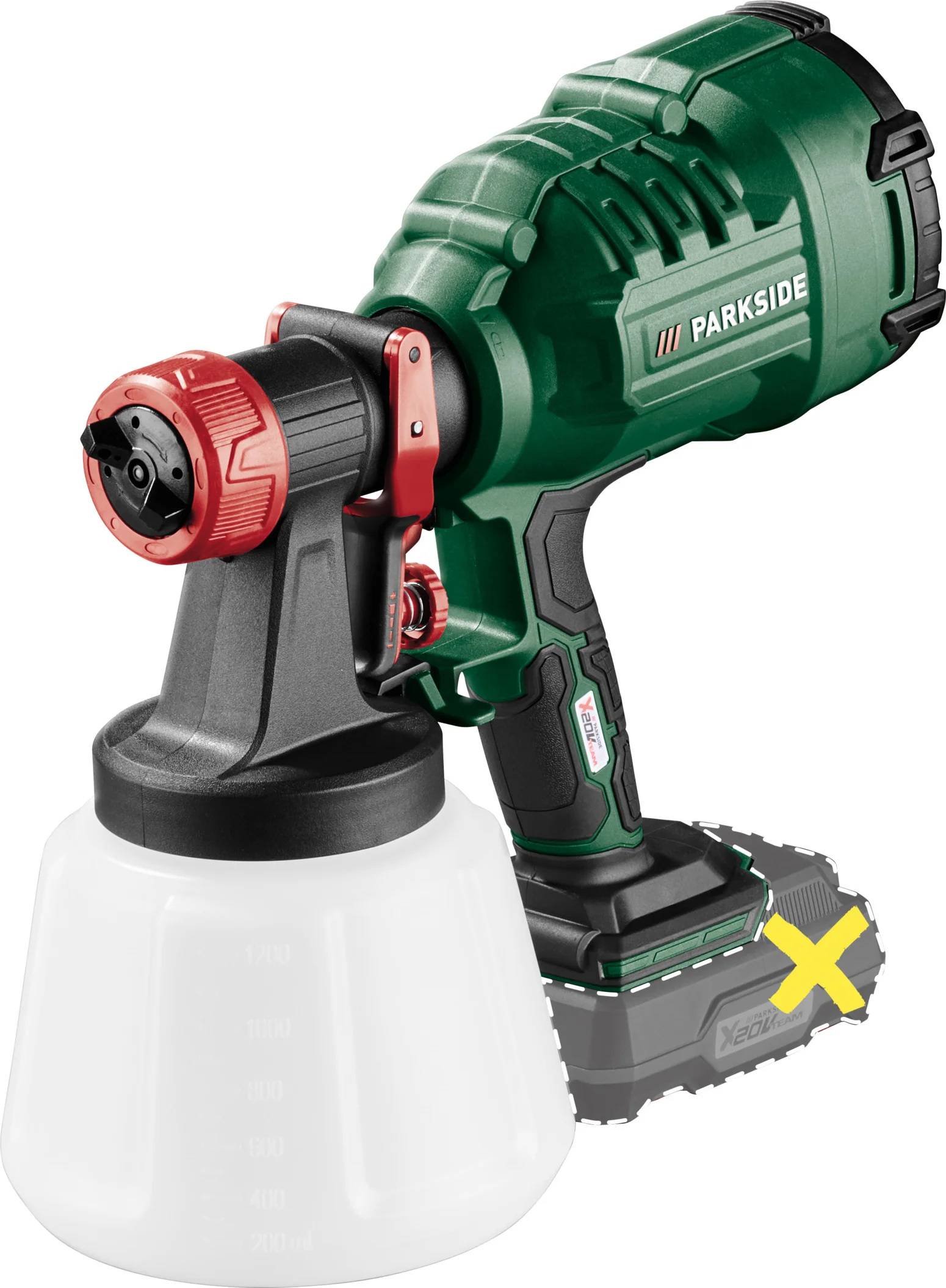 PARKSIDE Accu-verfspuit 20 V zonder accu en lader