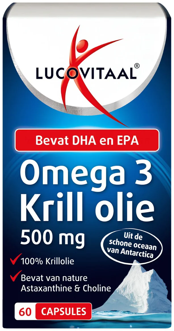 Lucovitaal Omega 3 Krill olie 500 mg 60 capsules