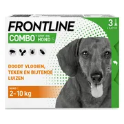 Frontline Combo Spot On Anti Vlooien en Teken Druppels Hond 2 - 10 kg 3 pipetten