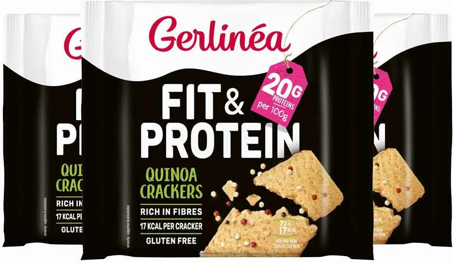 3x Gerlinea Quinoa Crackers 100 gr