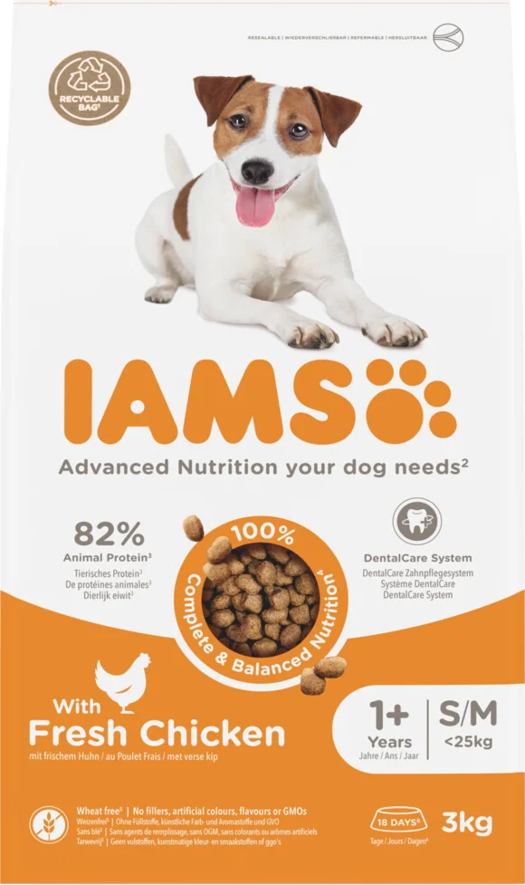 IAMS Dog Adult Small - Medium Kip 3 kg