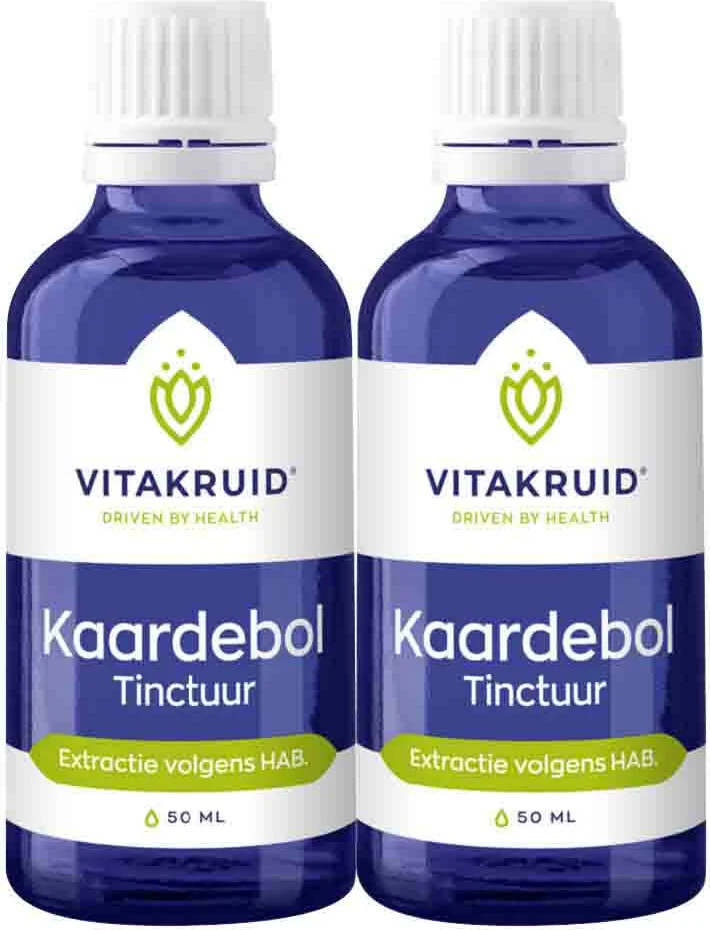 2x Vitakruid Kaardebol Tinctuur Bio 50 ml