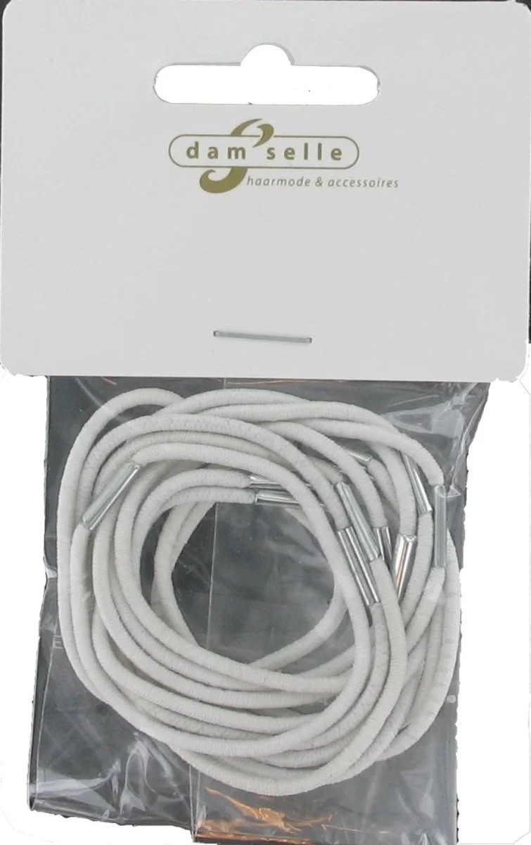 Damselle Elastiek Wit Lang 12ST