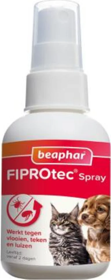 Beaphar Fiprotec Anti Vlooien en Teken Spray Hond en Kat 100 ml