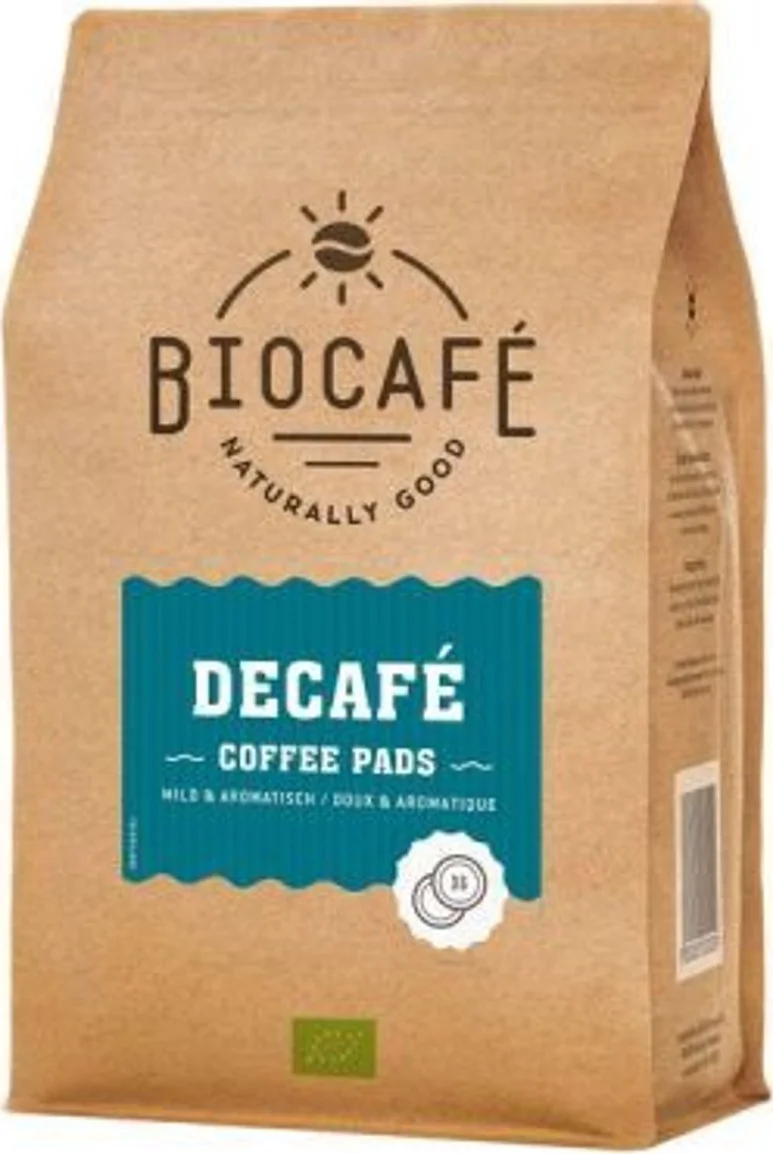 Biocafé Koffiepads Cafeïnevrij 36ST