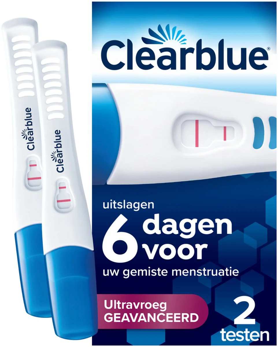 Clearblue Ultravroeg Geavanceerd Zwangerschapstest 2ST