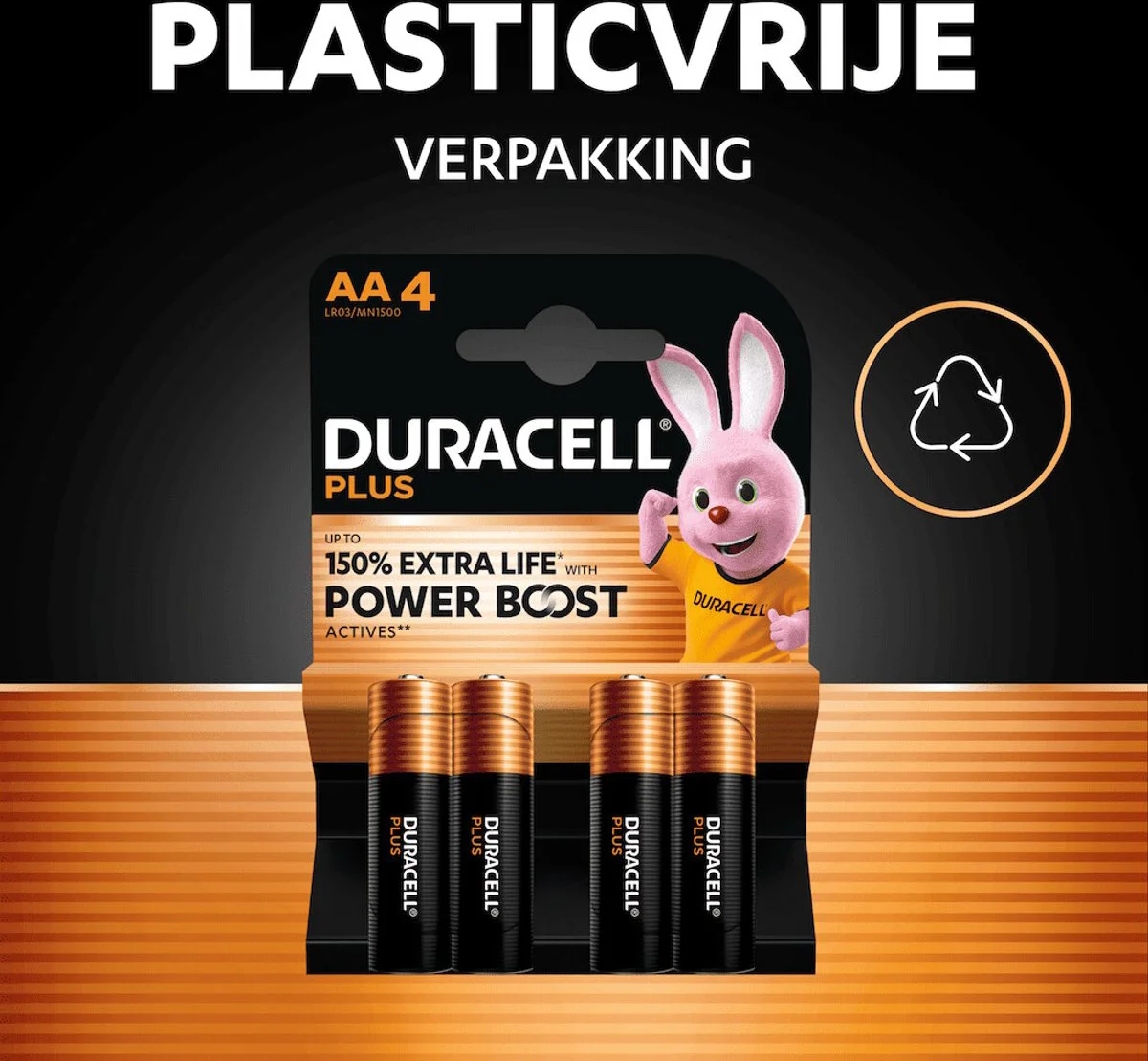 2x Duracell Alkaline Batterijen Mainline Bst AA 4 stuks