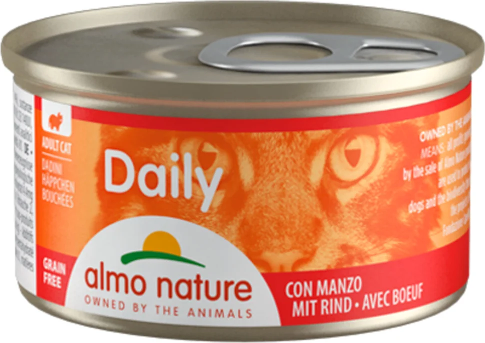 48x Almo Nature Daily Menu Kattenvoer Nat Rund 85 gr