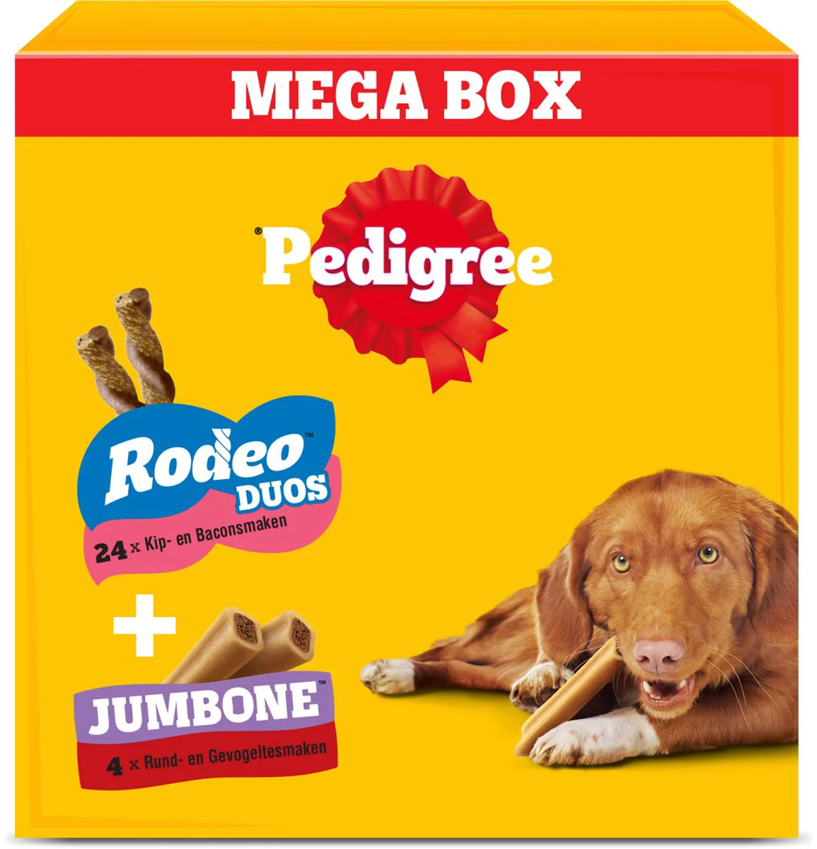 Pedigree Megabox Hondensnacks Rodeo en Jumbone 780 gr