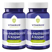 2x Vitakruid Zink Methionine Koper 90 vegancapsules