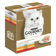 Gourmet Gold Kattenvoer Nat Fijne Mousse Rood 8 x 85 gr
