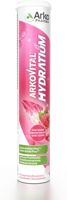 Arkopharma Arkovital Hydratium Framboos Tabletten 24TB