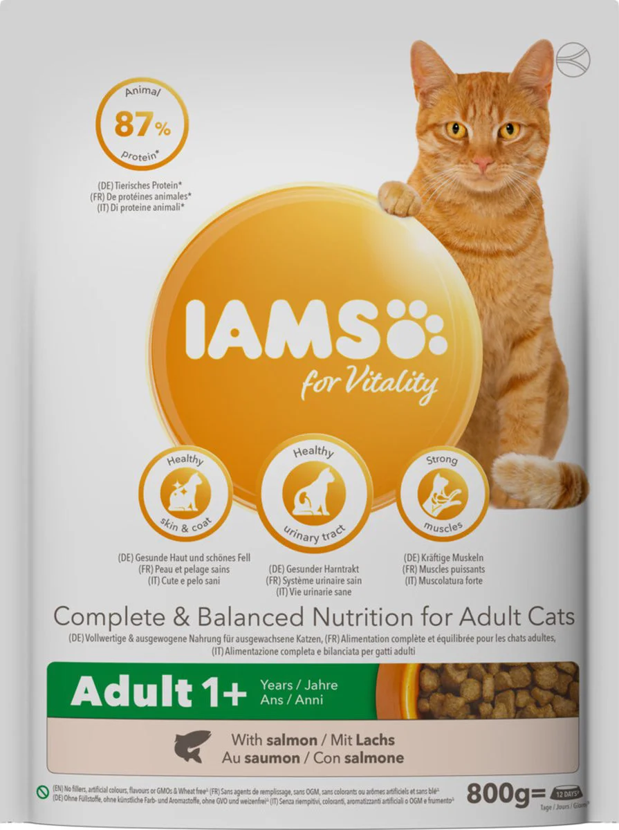 IAMS Kat Adult Zalm 800 gr