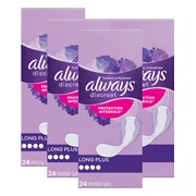 4x Always Discreet Long+ Inlegkruisjes Urineverlies 24 stuks