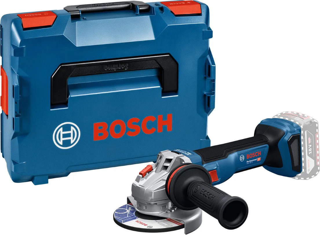 Bosch Professional GWS 18V-11 S Accu haakse slijper 125mm 18V Basic Body in L-Boxx - 06019N4001