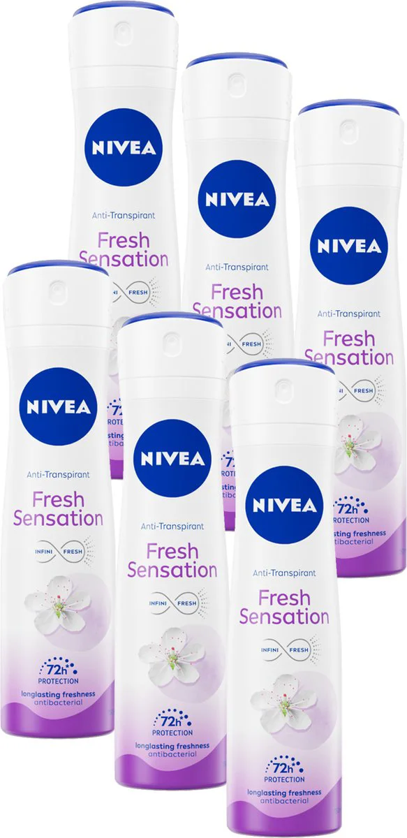 6x NIVEA Deodorant Spray Fresh Sensation 150 ml