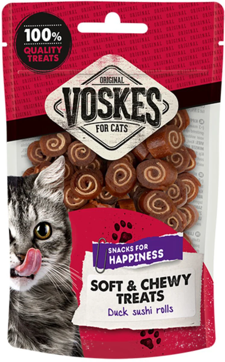 10x Voskes Sushi Rolls Eend 60 gr