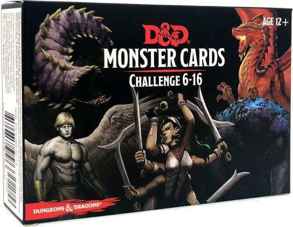 D&D 5.0 Monster Cards Challenge 6-16