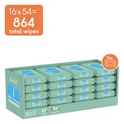 Naif Baby & Kids Billendoekjes 16x54 = 864 stuks