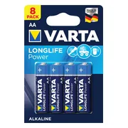 Varta Longlife Power Alkaline Batterijen AA 8 stuks