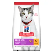 4x Hill's Science Plan Kattenvoer Senior 11+ Kip 3 kg