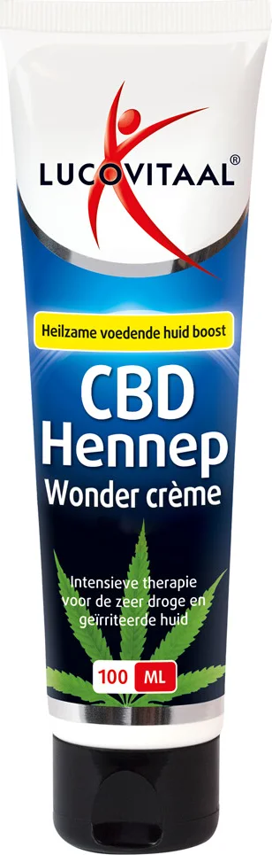 3x Lucovitaal Creme Huidwonder Hennep CBD 100 ml