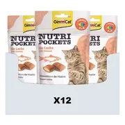12x GimCat Nutri Pockets Zalm 60 gr