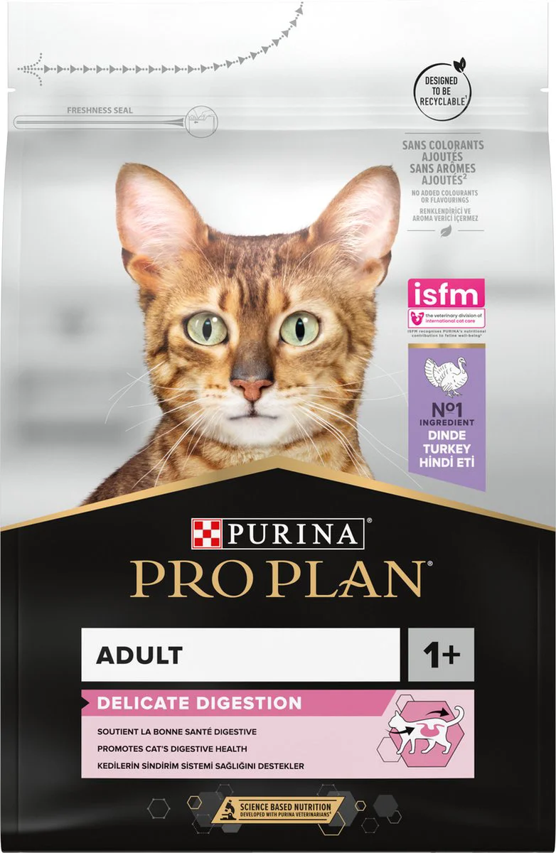 Pro Plan Kattenvoer Droog Adult Delicate Digestion Kalkoen 3 kg