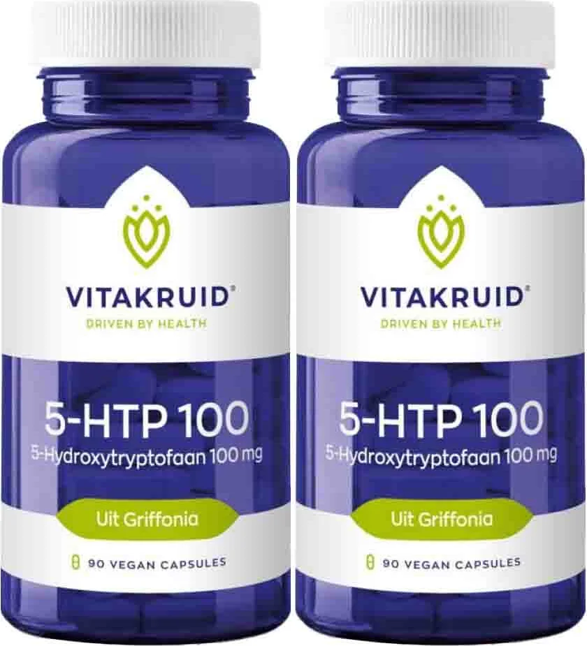 2x Vitakruid 5-HTP 100mg 90 capsules
