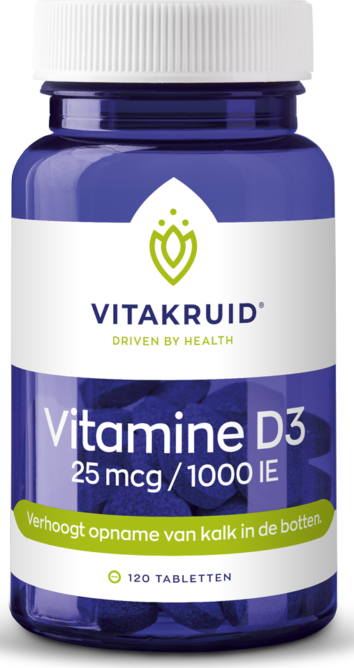 Vitakruid Vitamine D3 25 mcg 120 tabletten