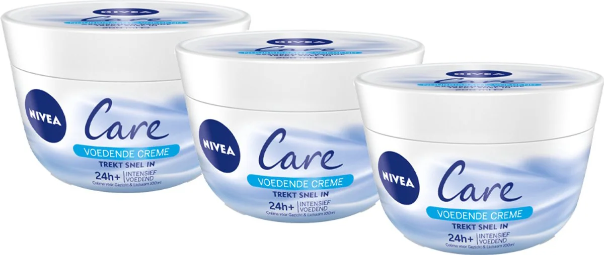 3x NIVEA Care Bodycrème Intensief Voedend 200 ml