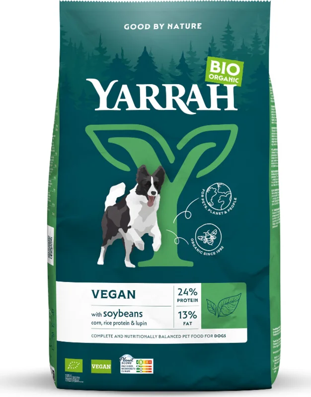 4x Yarrah Biologisch Hondenvoer Vegan 2 kg