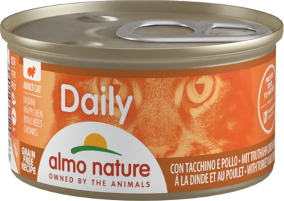 Almo Nature Daily Menu Kattenvoer Nat Kalkoen & Kip 85 gr