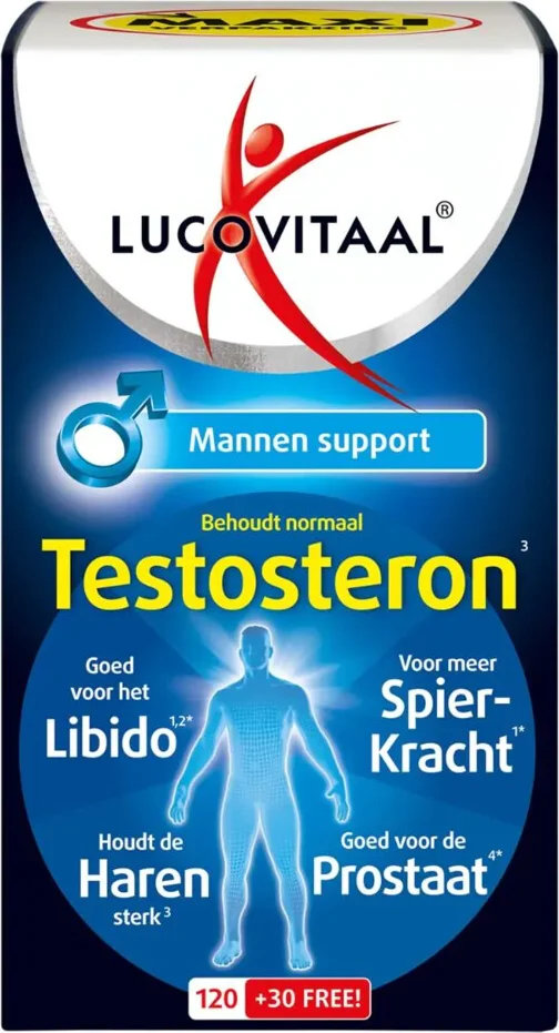 2x Lucovitaal Testosteron Mannen Support 150 tabletten