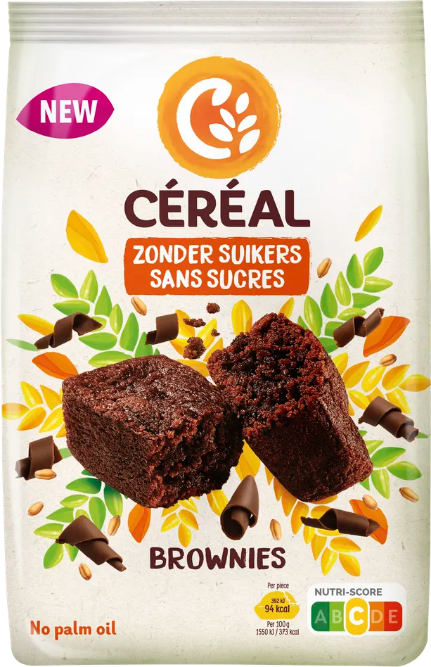 Cereal Brownies Suikervrij 5ST