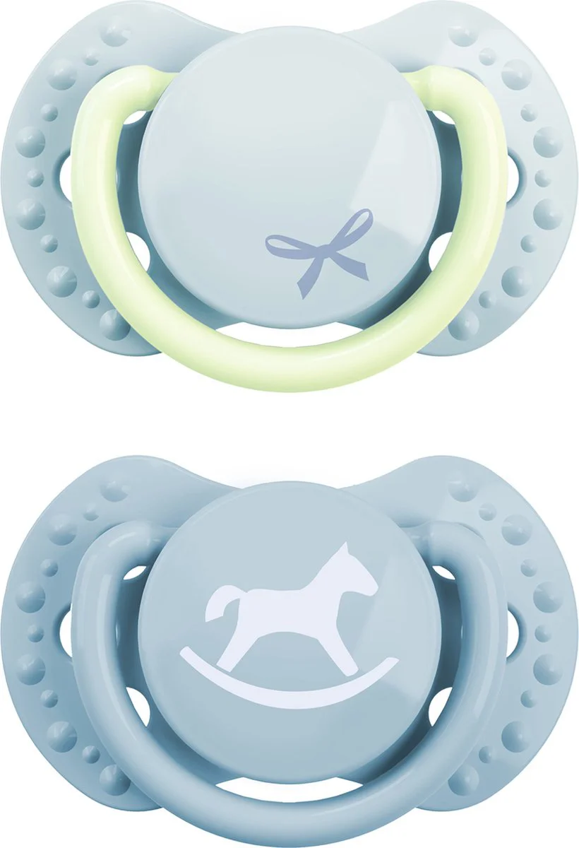 Difrax LOVI Pacifier Dynamic Newborn Baby Shower Boy - Fopspeen 2ST